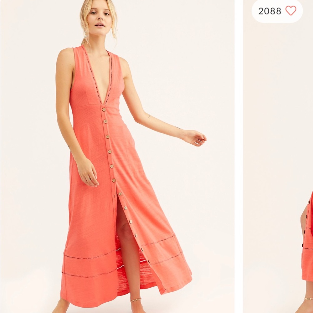 FREE PEOPLE Seaport midi dress